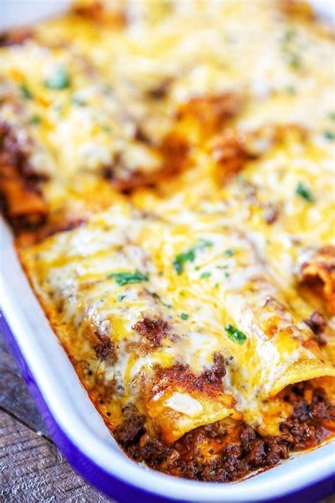 These Beef Enchiladas are so tasty and easy, you'll never go back to ...