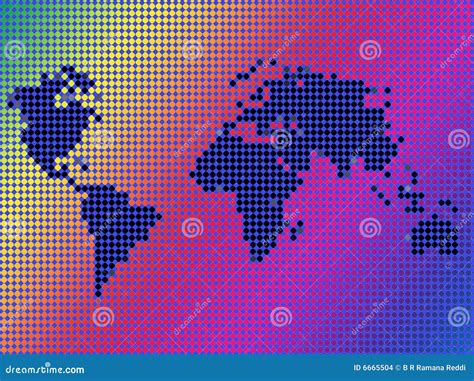 World Map Outline Background Stock Illustration - Illustration of ...