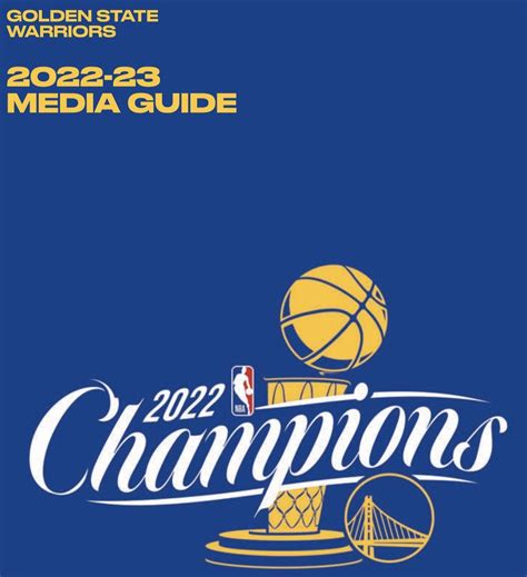 2022-2023 Golden State Warriors Media Guide : r/warriors