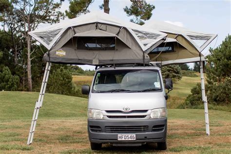 Mt Brown Roof Top Tent – Grey with Smokey White Fly - intenze.co.nz