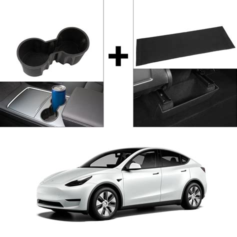 Buy Motrobe 2021 Tesla Model Y Cupholder Insert & Tesla Model Y Rear ...