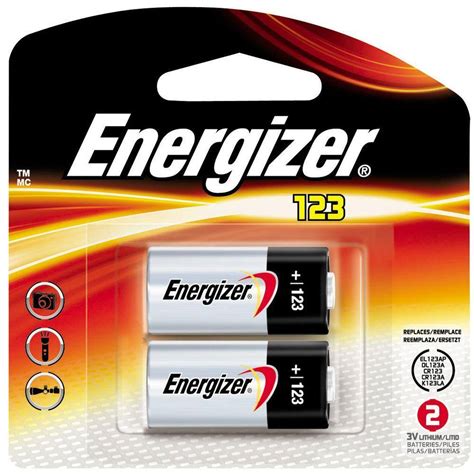 Energizer 123 Lithium 3-Volt Battery (2-Pack)-EL123APB2 - The Home Depot