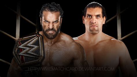 Jinder Mahal vs Great Khali PUNJABI PRISON MATCH by WWEMatchCard on DeviantArt