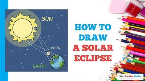 How to Draw a Solar Eclipse - Really Easy Drawing Tutorial | Drawing tutorial easy, Drawing ...