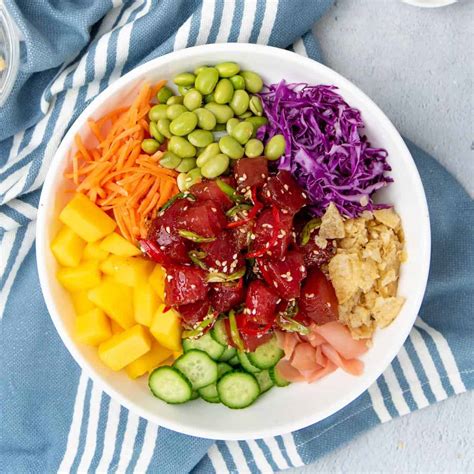 Easy Ahi Tuna Poke Bowl Recipe | Deporecipe.co