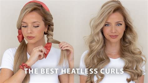 NEW Heatless Curls Tutorial 💙 ROBE CURLS UPDATED | Heatless curls ...