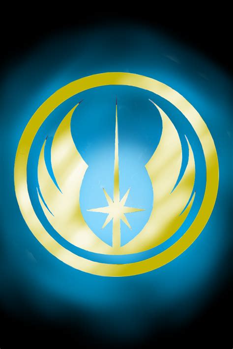 Jedi Order symbol in blue and gold by JaxPavan-15 on DeviantArt