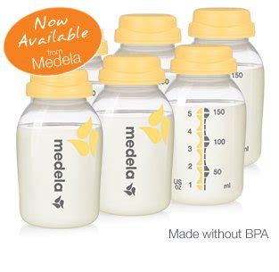 Medela Breastmilk Collection & Storage Bottle Set 5oz 6 Bottles