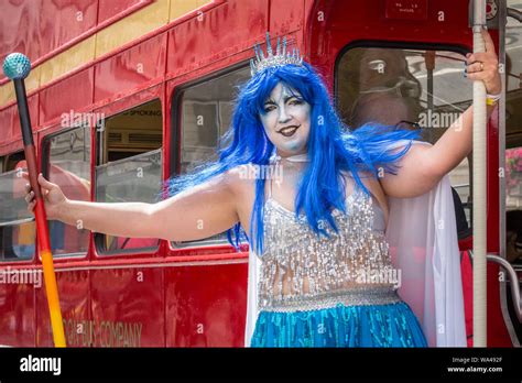 Participants in colourful outfits at Pride in London Parade, London, UK Stock Photo - Alamy