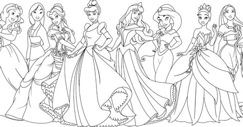 Disney Princess Coloring Pages Printable