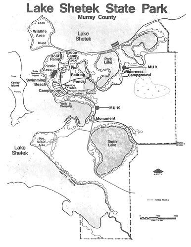 Lake Shetek State Park map (1974) | This map of Lake Shetek … | Flickr