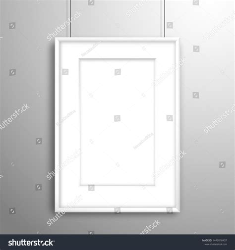 Blank White Frame Passepartout Image Poster Stock Vector (Royalty Free ...