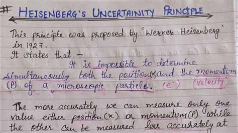 Heisenberg Uncertainty Principle Class 11 - Cordi Paulita