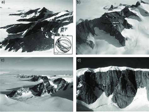 Photographs illustrating the principal rock formations of Marie Byrd ...