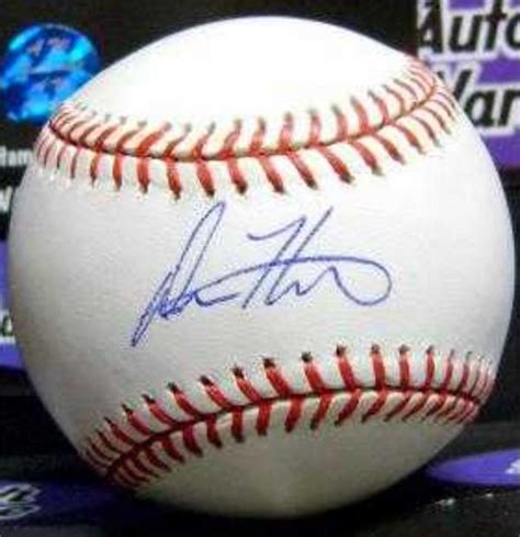 Drew Henson autographed baseball (OMLB University of Michigan ...