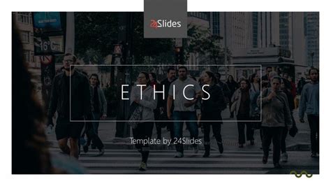 Business Ethics PowerPoint Template | Free Minimalist PowerPoint Template