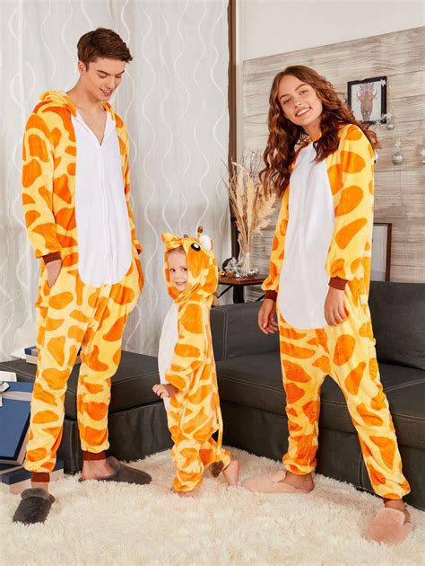 [52% OFF] Cute Giraffe Christmas Family Animal Onesie Pajamas | Rosegal