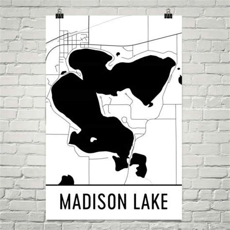 Madison Lake Minnesota, Madison Lake Mn, Madison Lake Map, Minnesota Map, Madison Lake Art ...