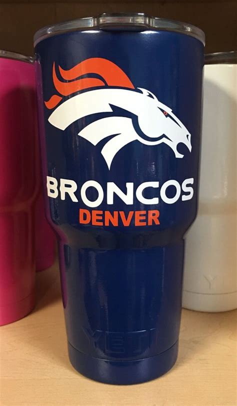 Denver Broncos Inspired DECAL for Yeti Tumbler with or