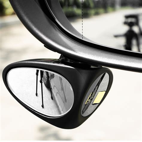 3r car double side blind spot rearview mirror hd 360° wide angle reversing auxiliary mirror Sale ...