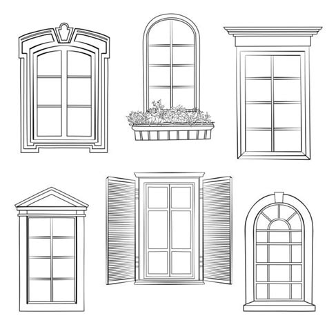 440+ Window With Shutters Drawings Stock Illustrations, Royalty-Free ...