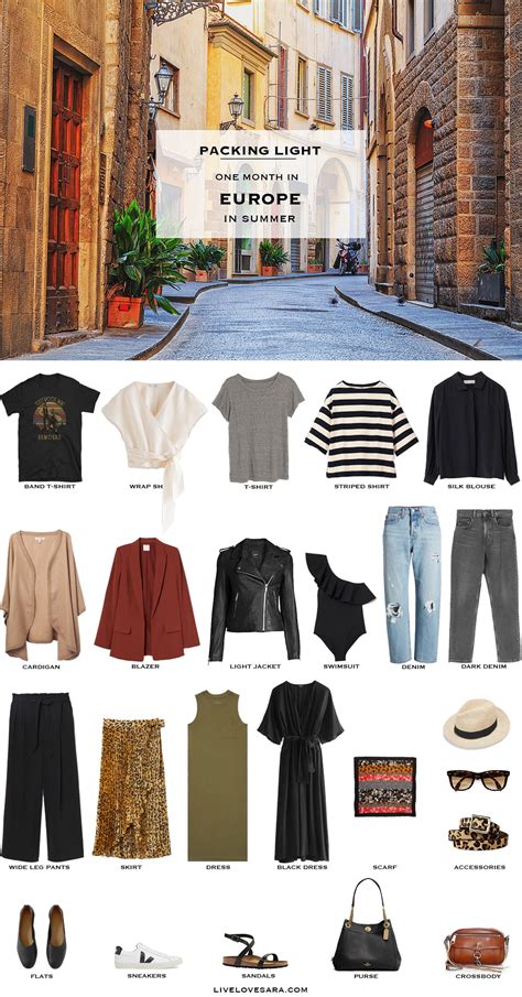 What to Pack for One Month in Europe in the Summer - livelovesara