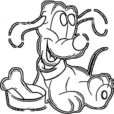 Baby Pluto Coloring Page 088 - Wecoloringpage.com