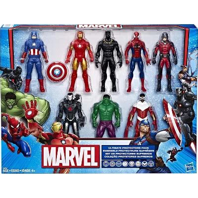 Marvel Avengers 6" Action Figures - Iron Man, Hulk, Black Panther ...