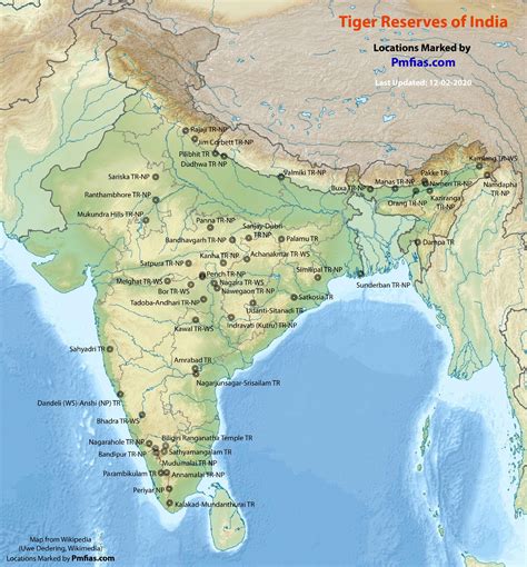 National Parks and Tiger Reserves of India with Maps - PMF IAS