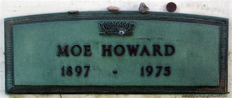 Moe Howard (Horwitz) of The Three Stooges, Grave or Crypt, Tombstone, Hillside Memorial Park ...