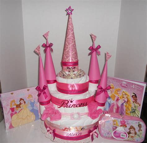 Disney princess | Torte di pannolini castello, Torta di pannolini ...