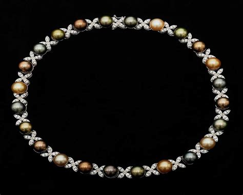 South Sea and Diamond Pearl Necklace - Pearl & Clasp