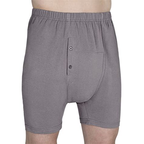 Prime Life Fibers - Men's Wearever Washable Incontinence Boxer Briefs - L - Gray - Walmart.com ...