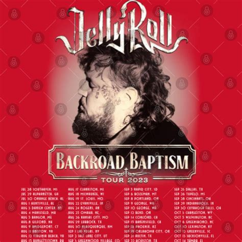 2 Sided Jelly Roll 2023 Tour Poster Set, Jelly Roll Backroad Baptism ...