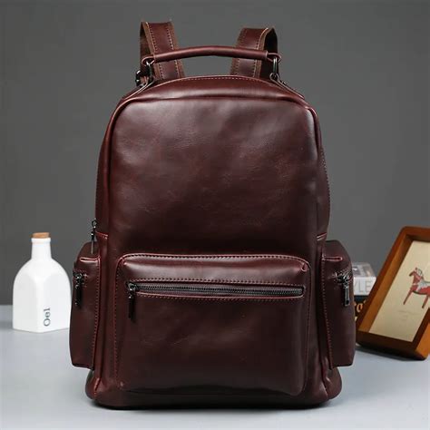 Black Leather Laptop Backpack | Paul Smith