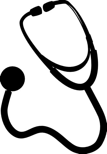 Stethoscope Black Clip Art at Clker.com - vector clip art online, royalty free & public domain