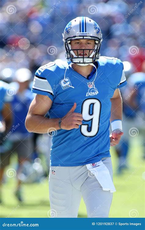 Matthew Stafford Detroit Lions Editorial Photography - Image of detroitlions, lions: 120192837