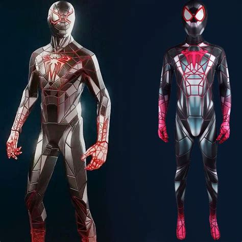 PS5 Spiderman Miles Morales 2021 Programmable Matter Suit Cosplay Costume | Spiderman, Spiderman ...