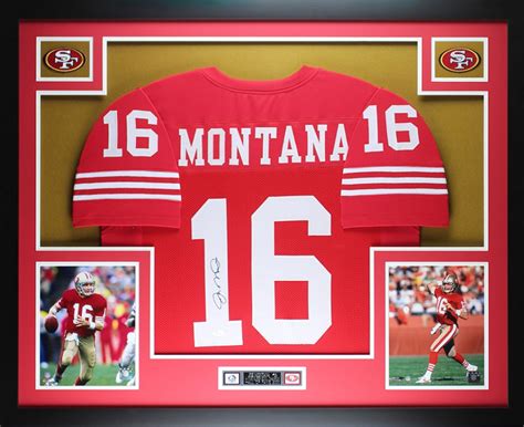 Joe Montana Signed 35x43 Custom Framed Jersey (JSA COA) | Pristine Auction