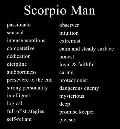 scorpio traits | Tumblr Scorpio Traits Male, Zodiac Quotes Scorpio ...