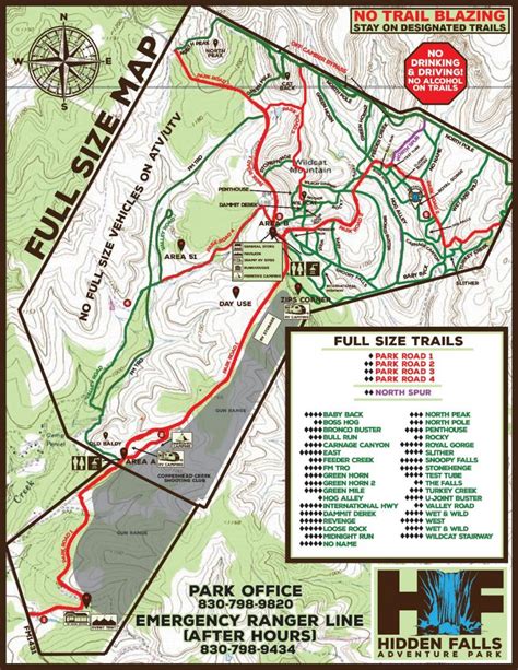 Park Map and Rules | Lone Star Fall Crawl