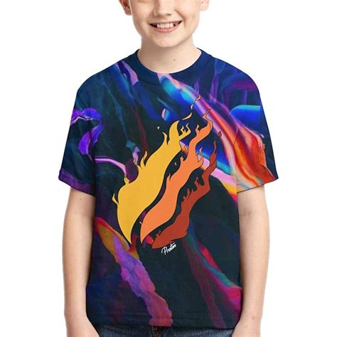 Buy Preston Playz Flame T-Shirt for Boys Girls Kids Unisex PrestonPlayz ...