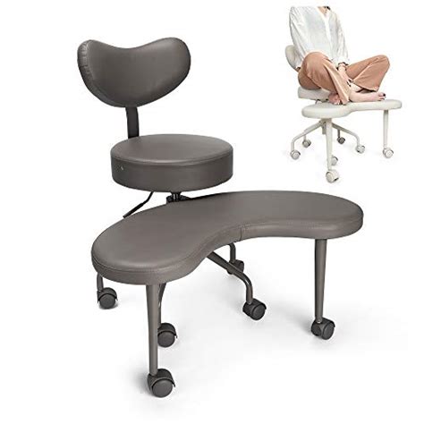 Pipersong Meditation Chair, Home Office Desk Chair, Cross Legged Chair with Back Support and ...