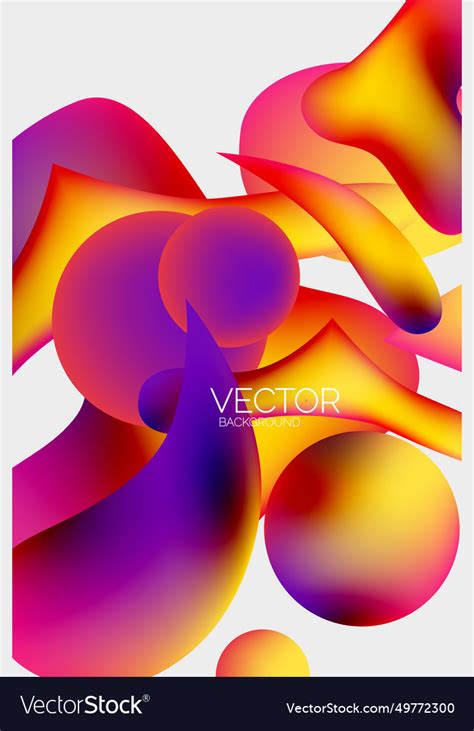 Abstract glowing shapes background Royalty Free Vector Image