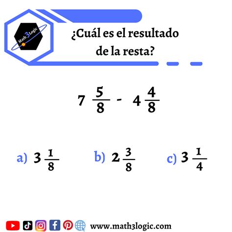 Suma y resta de fracciones igual denominador – Math3logic