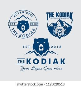 Kodiak Bear Logo Template Stock Vector (Royalty Free) 1123020518 | Shutterstock