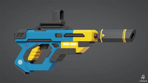 Sci-fi Pistol 3D Model by Kentung3D on DeviantArt