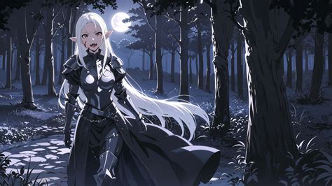 ArtStation - Vampire Anime Girl 4k wallpaper