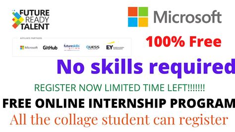 Microsoft Future Ready Talent Program | Free Internship For Students of 2021 to 2024 | Skill ...