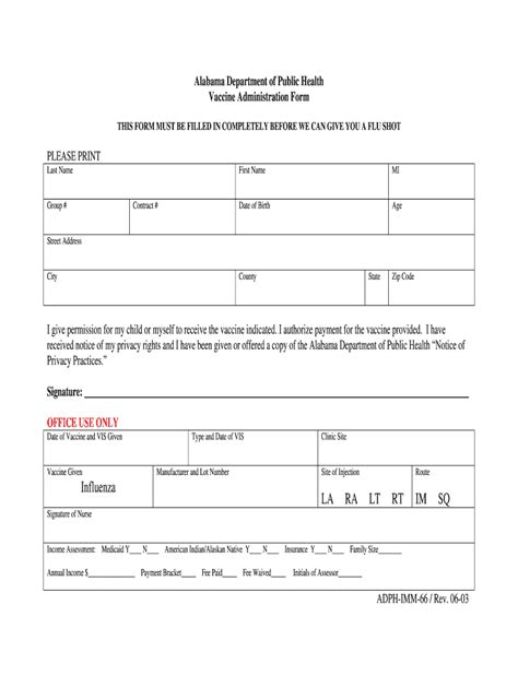 2003 Form AL ADPH-IMM-66 Fill Online, Printable, Fillable, Blank ...